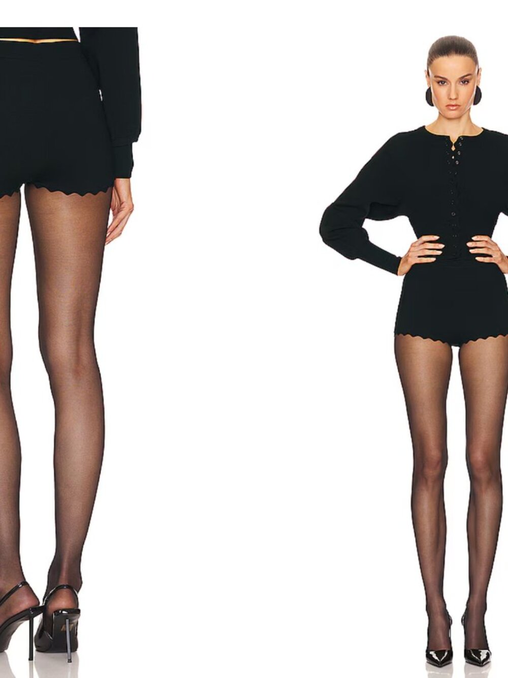 Helsa "Elvira Shorts" in Black / NWT / Small